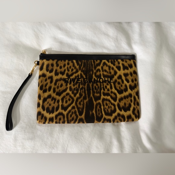 Saint Laurent Handbags - Saint Laurent Leopard Print Wristlet
